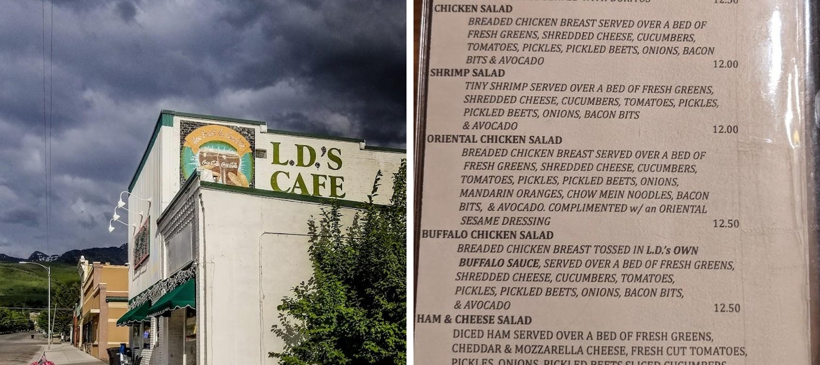 L.D.'s Cafe Menu
